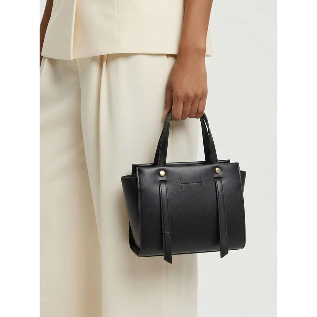 Elegant Top Handle Mini Bag with Shoulder Strap