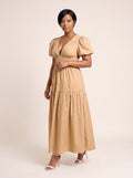 Amara Puff Sleeve Maxi Dress