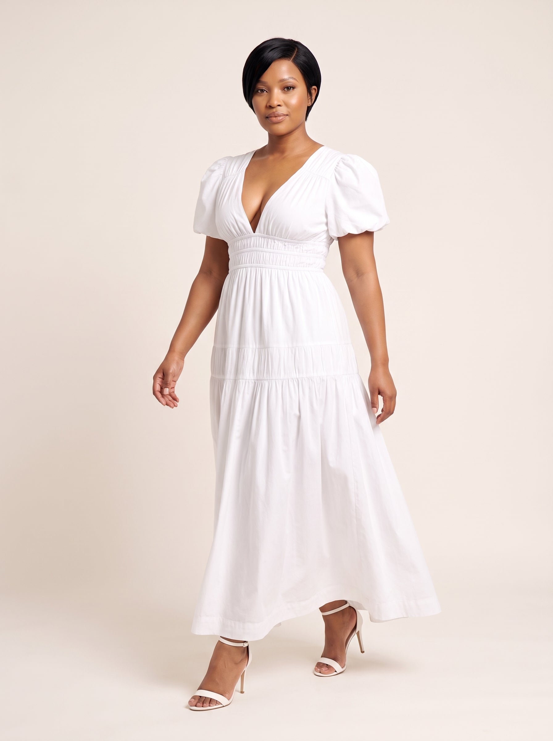 Amara Puff Sleeve Maxi Dress
