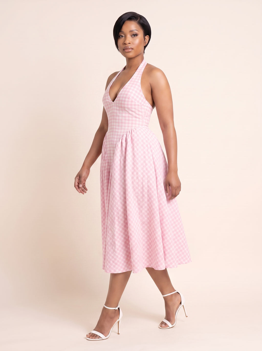 Rosalie Gingham Midi Dress