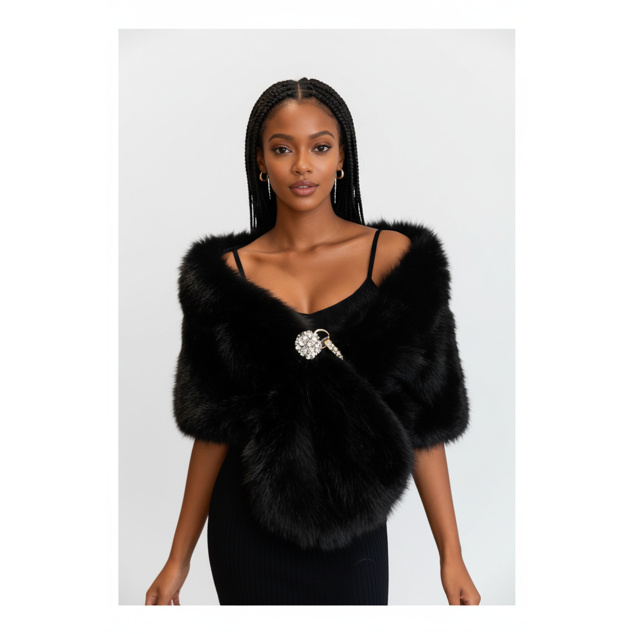 Cloak Fur Thicken Warm Short Outwear