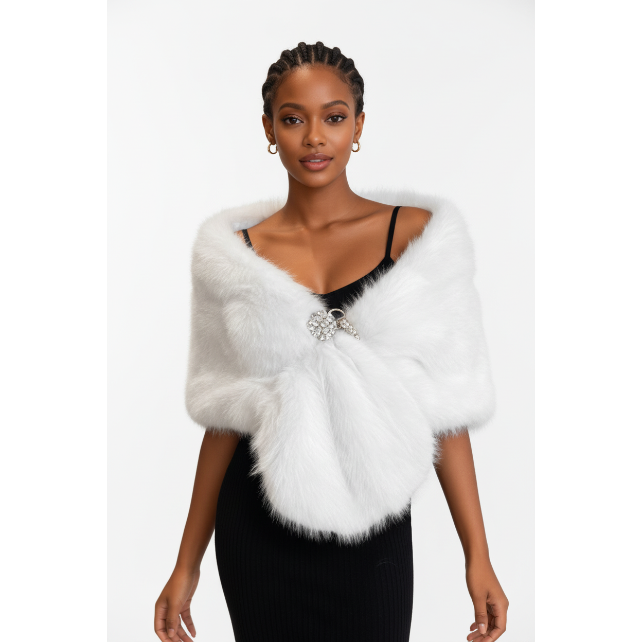 Cloak Fur Thicken Warm Short Outwear
