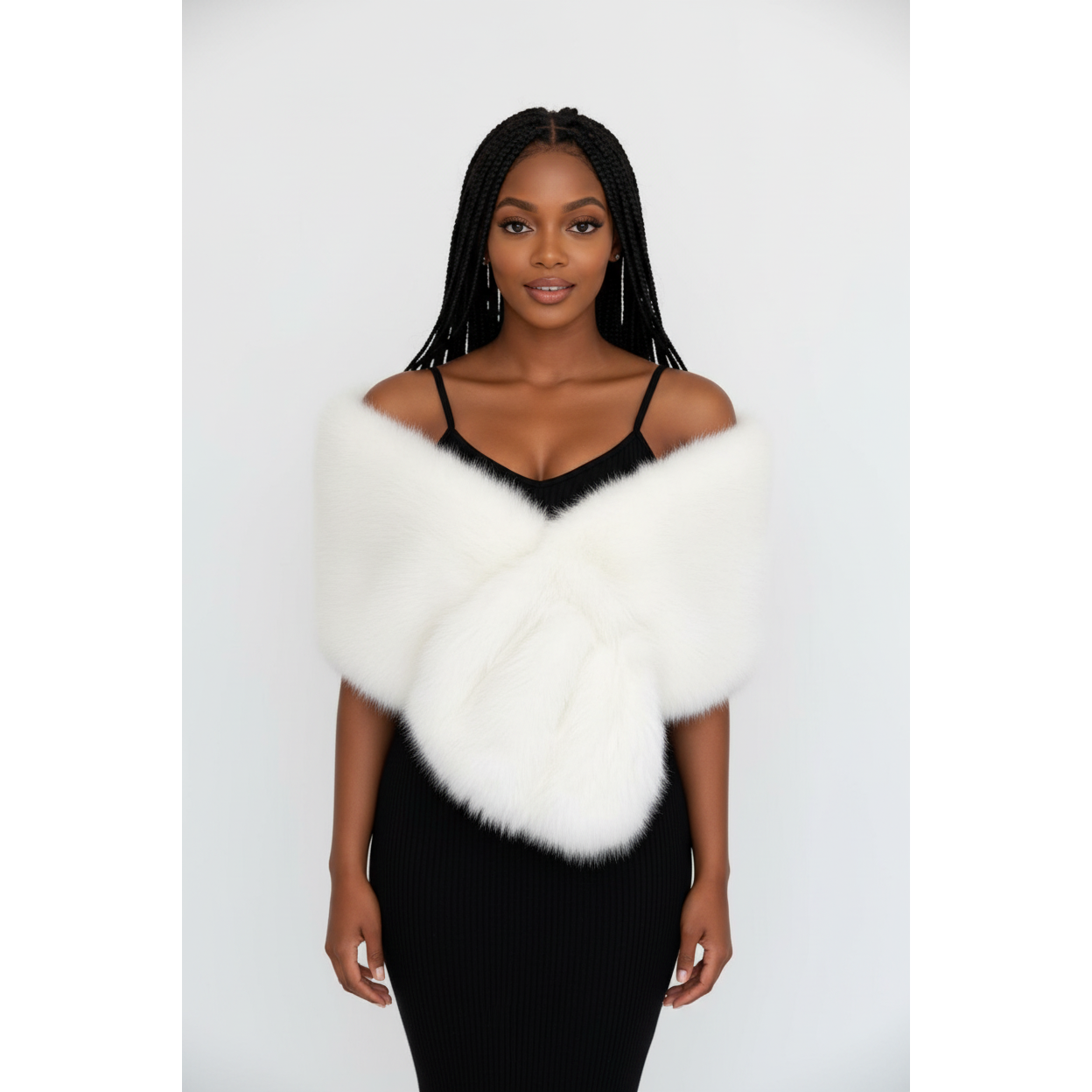 Cloak Fur Fluffy Warm Short Outwear