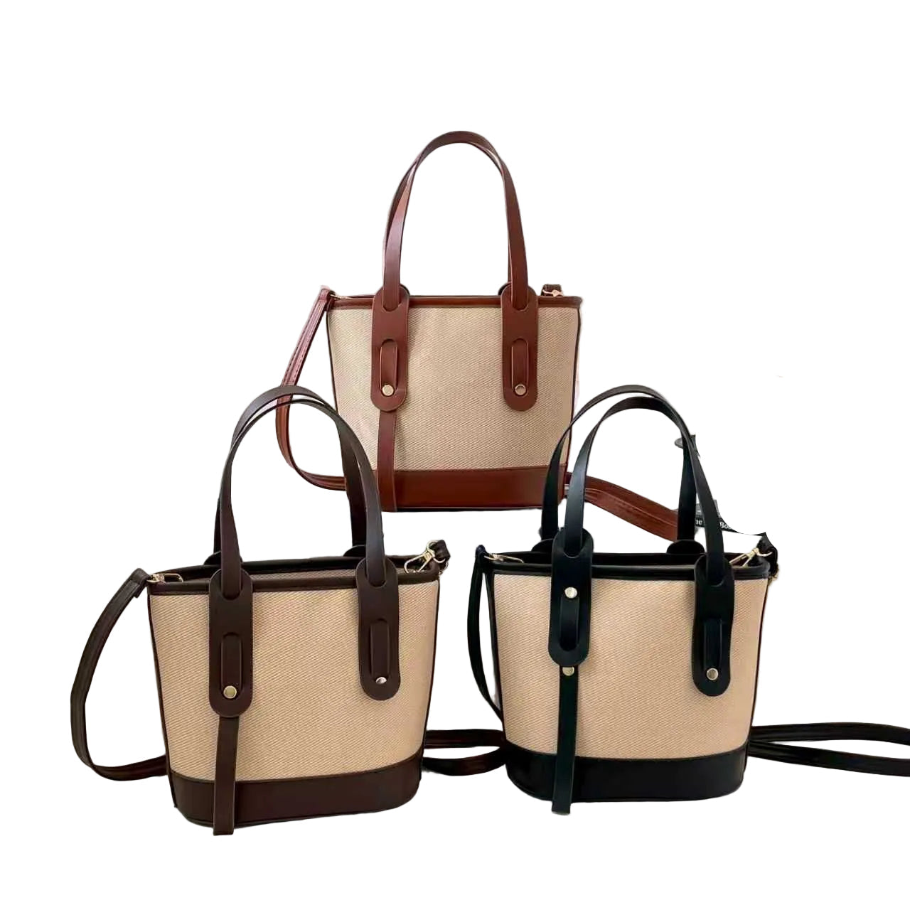Ladies Canvas Bucket Tote Bag