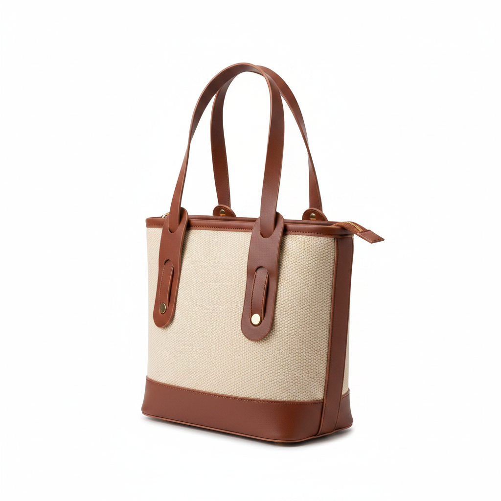 Ladies Canvas Bucket Tote Bag