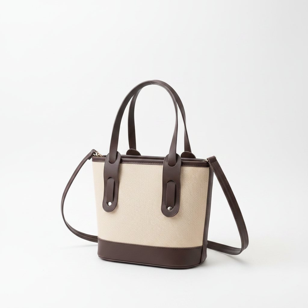Ladies Canvas Bucket Tote Bag