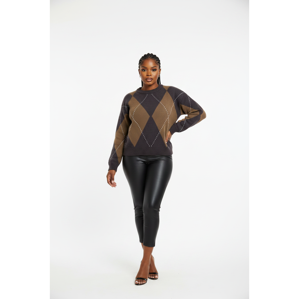 Ladies Versatile Knitted Sweater Top