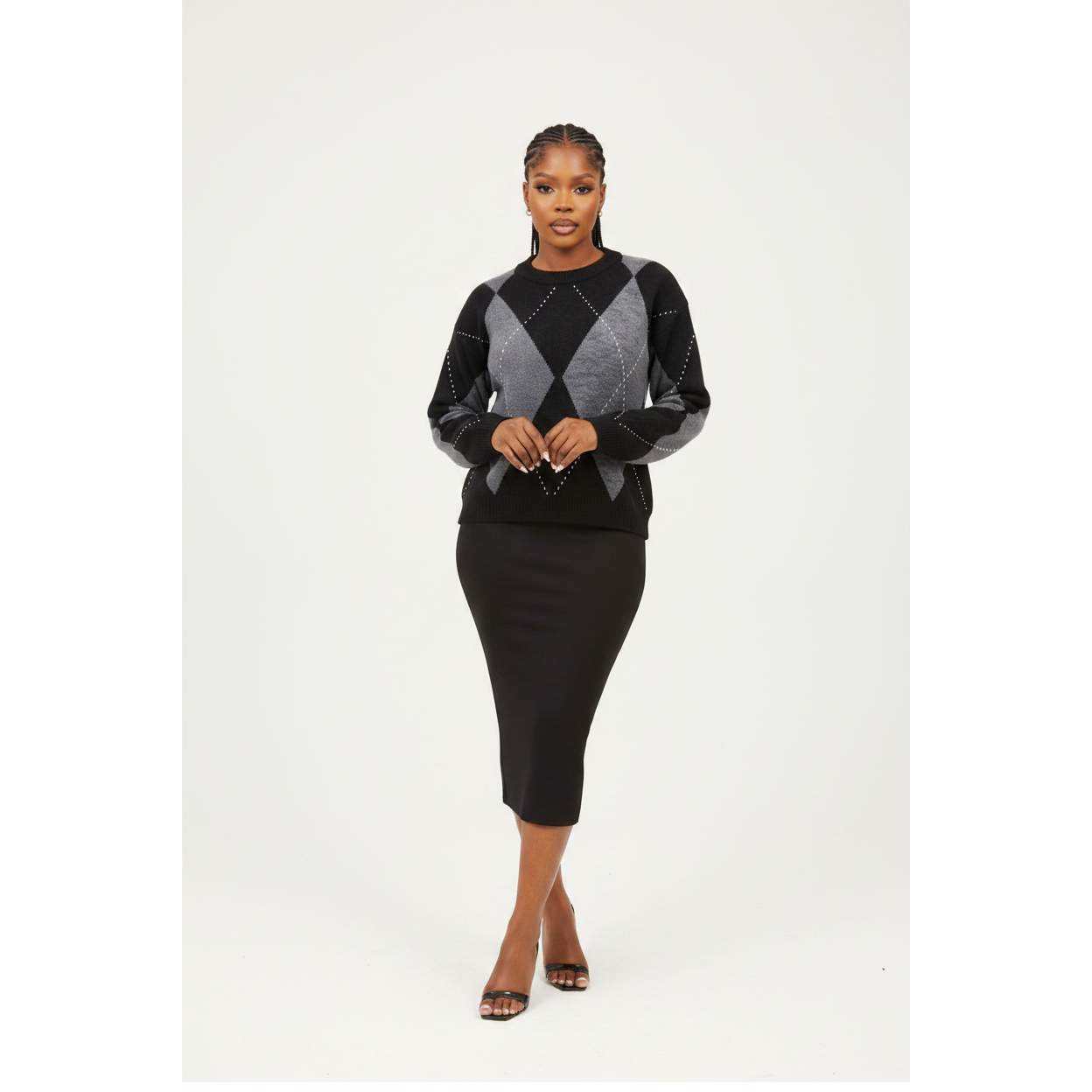 Ladies Versatile Knitted Sweater Top