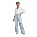 Relaxed Wide-Leg Denim Jeans