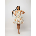 Plus-Size Floral Tiered Mini Dress