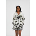 Tropical Print Shirt & Shorts 2-Piece Set