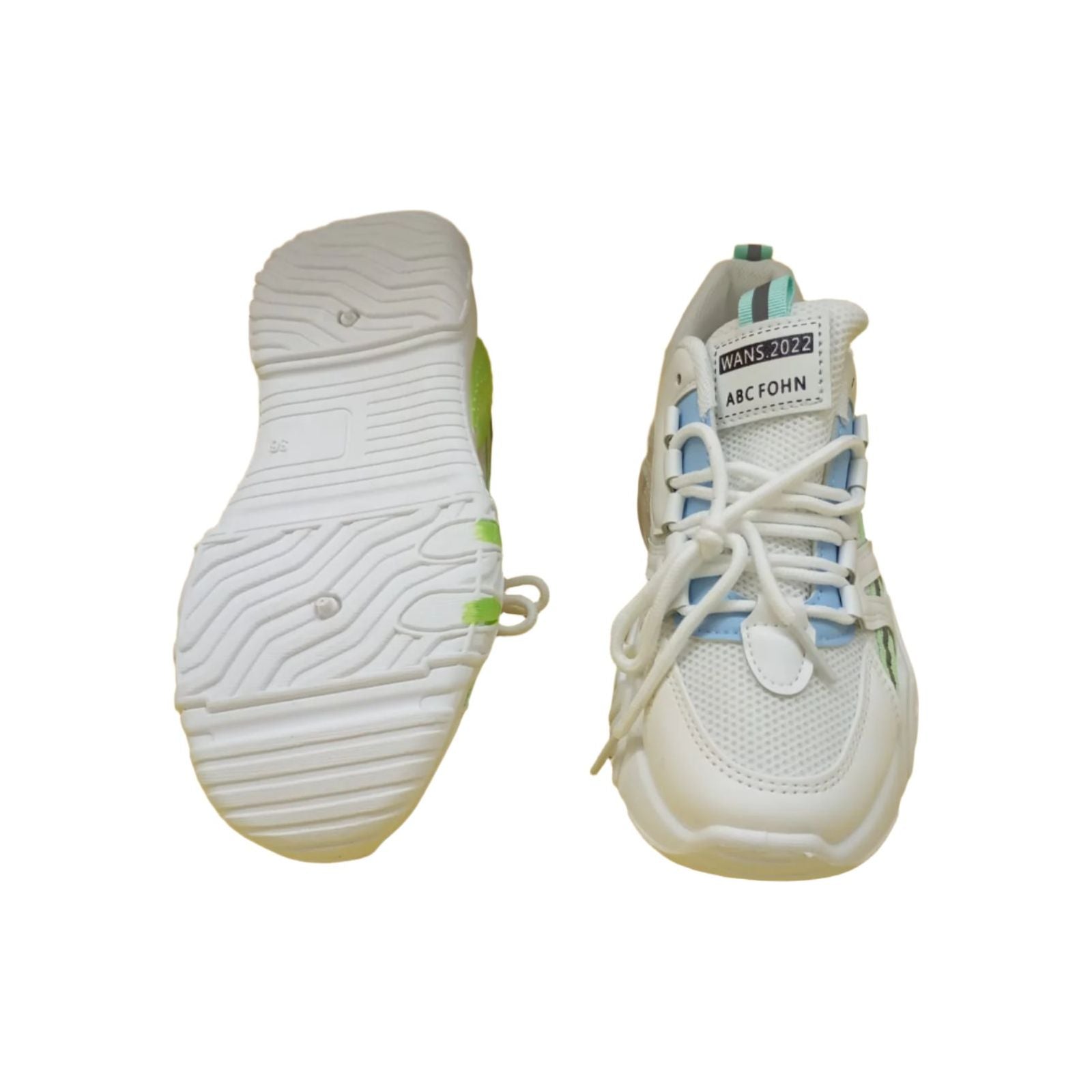 Holographic Detail Lace-up Front Chunky Sneakers