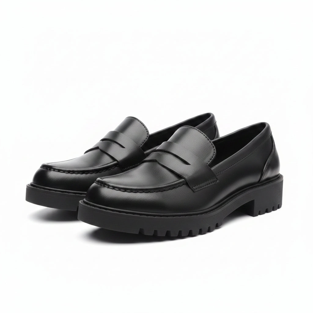 Black Stylish And Comfortable Chunky Loafers