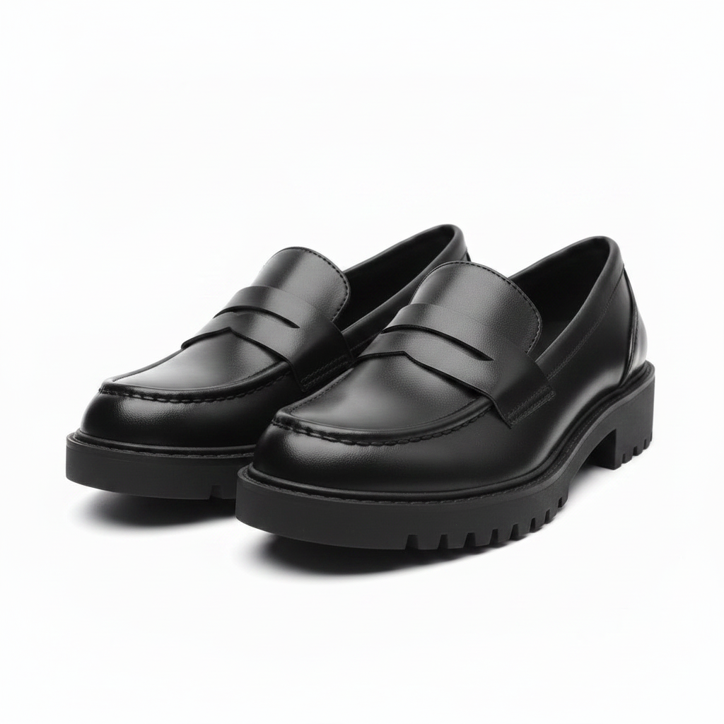 Black Stylish And Comfortable Chunky Loafers