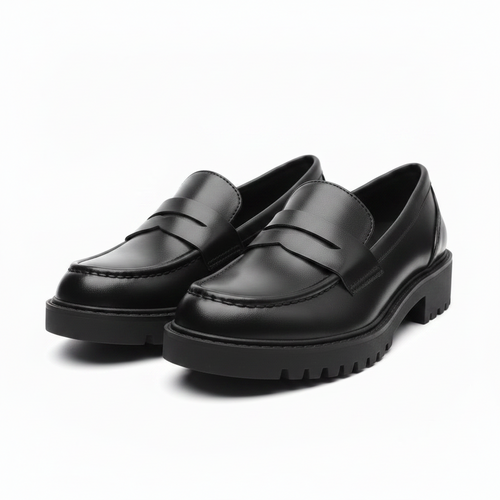 Black Stylish And Comfortable Chunky Loafers