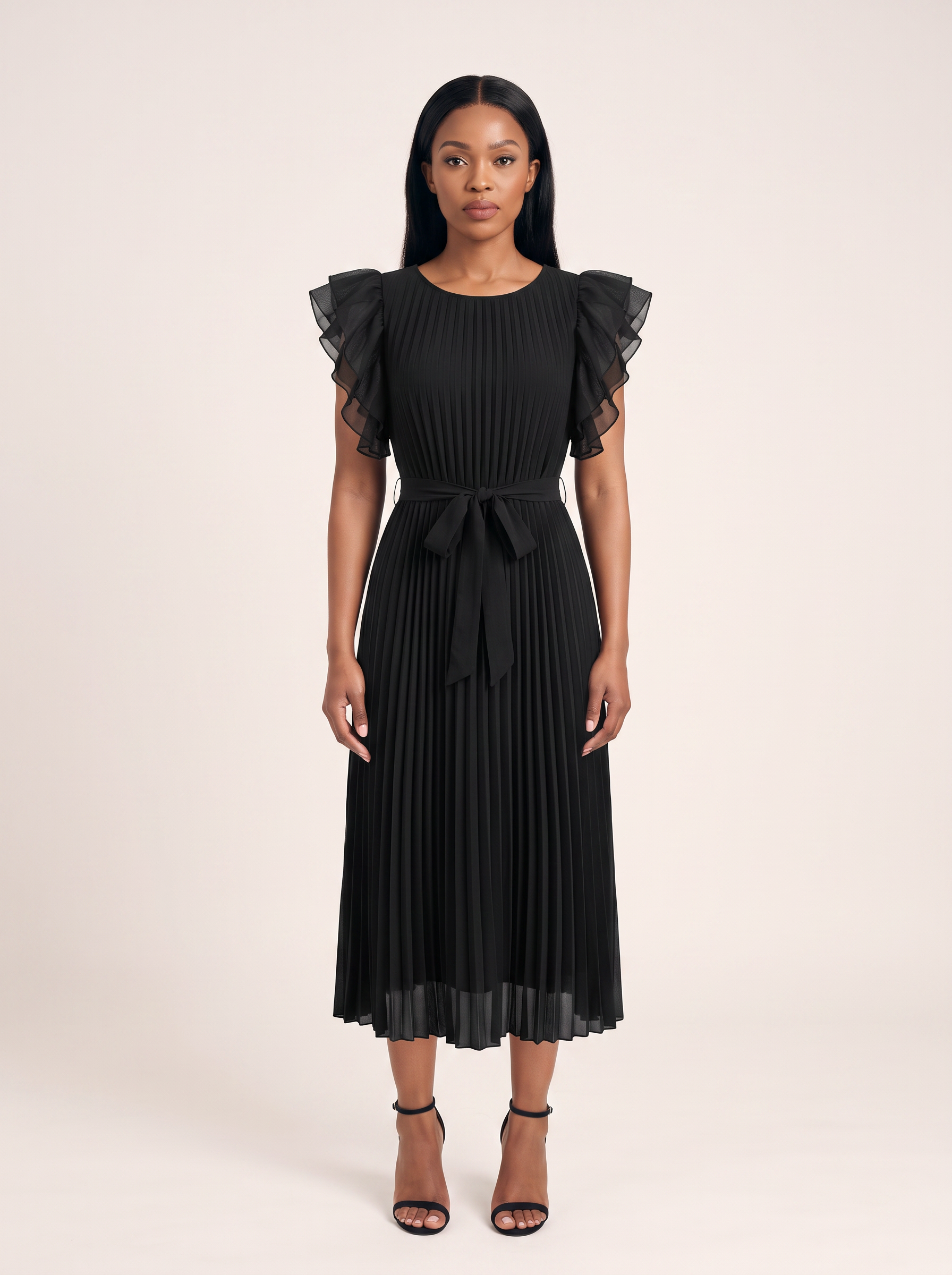 Celeste Pleated Midi Dress