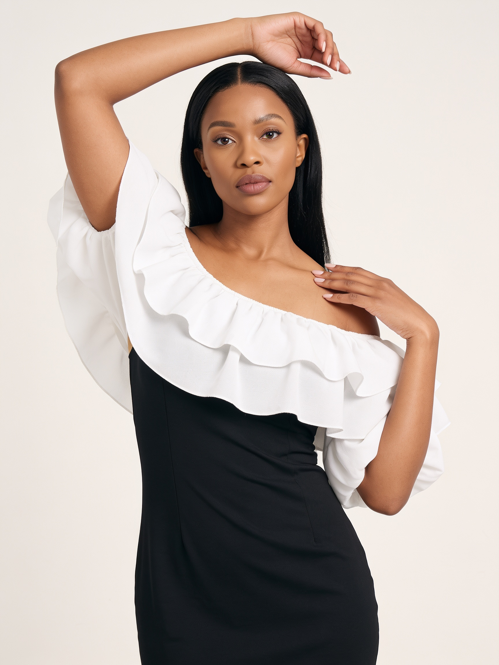 Seraphina Ruffle Midi Dress