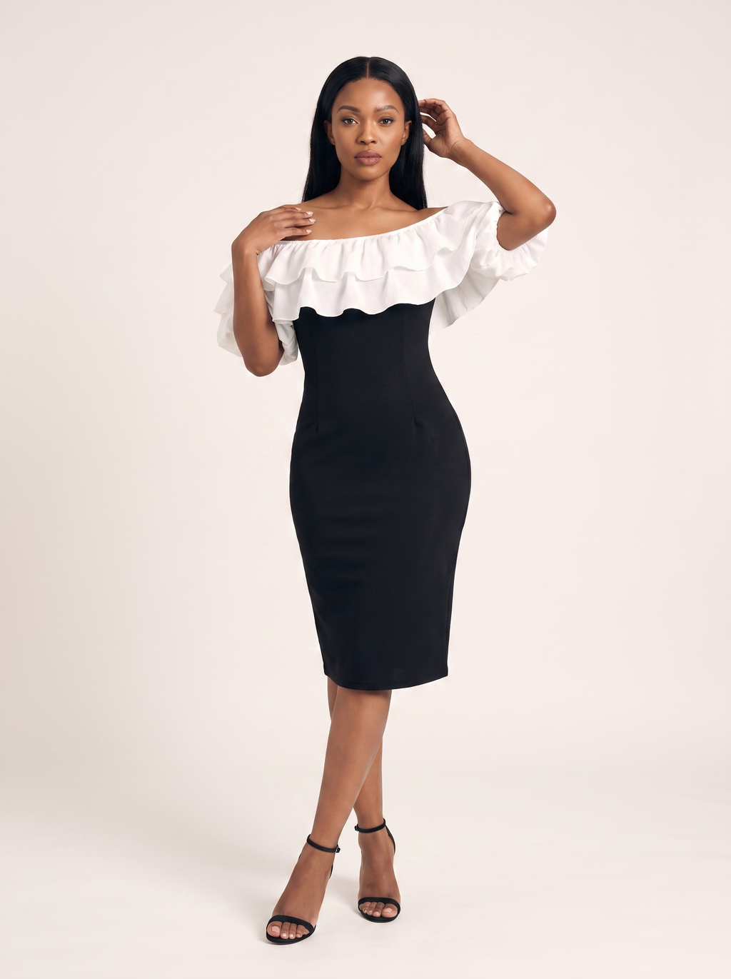 Seraphina Ruffle Midi Dress