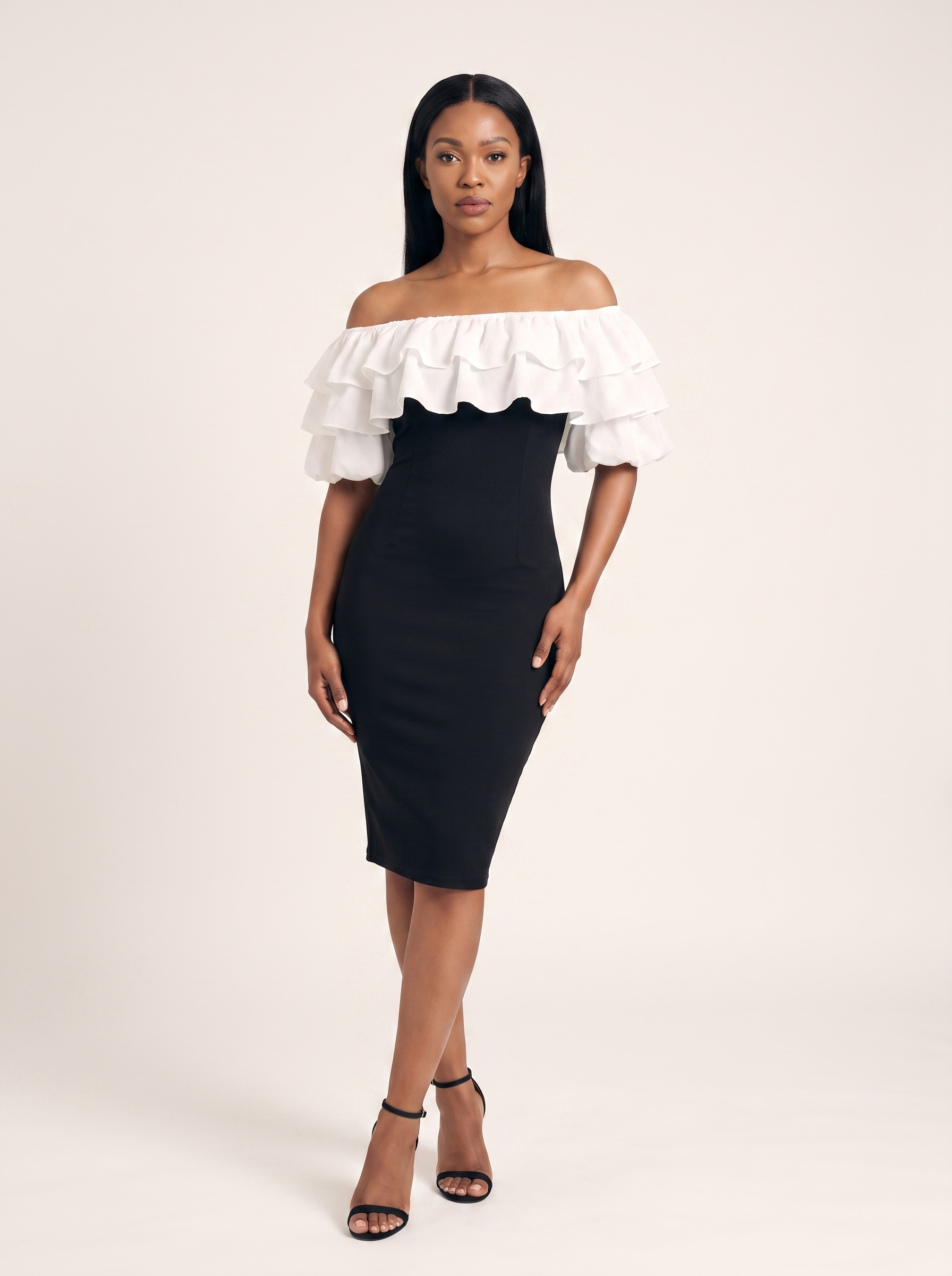 Seraphina Ruffle Midi Dress